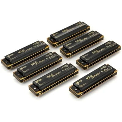 Image of Fender Blues DeVille Harmonicas 7 Pack With Case