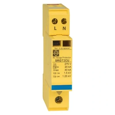Image of Lewden SRGT2CU 40kA 1 Module Single Pole and Neutral Type 2+3 Surge Protector