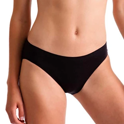 Image of Silky Invisible High Cut Brief Black Large