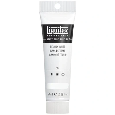 Image of Liquitex 1045432 Professional Heavy Body Acrylic Paint 59 ml tube, Titanium White