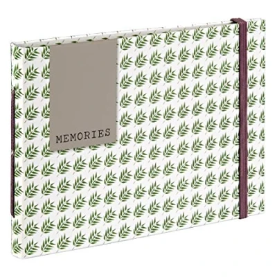 Image of Hama Fern Book Bound Photo Album Green/White