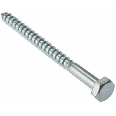 Image of Forgefix Coach Screw Hexagon Head Single Thread ZP M10 x 40mm Bag 10 FORCS1040M