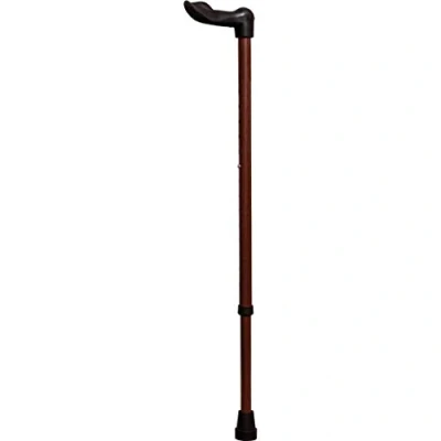 Image of Aidapt Ergonomic Right Handed Walking Stick with Deluxe Black Matt Printed Design