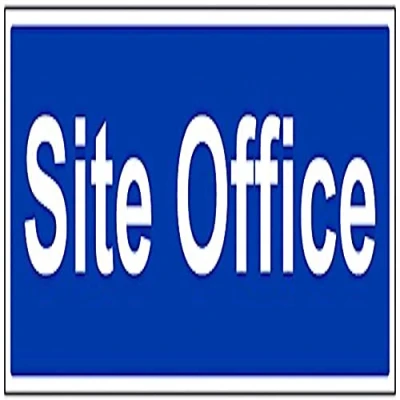 Image of VSafety Site Office Sign Landscape 600mm x 200mm Self Adhesive Vinyl