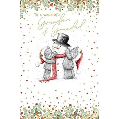 Image of Me To You Bear Wonderful Grandma &amp; Grandad Christmas Card
