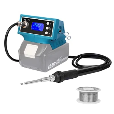 Image of Mellif Cordless Digital Soldering Iron Station Kit for Makita 18V Battery 72W ESD Safe Temperature Adjustable,Auto Sleep,C/F Conversion（Battery not Included)