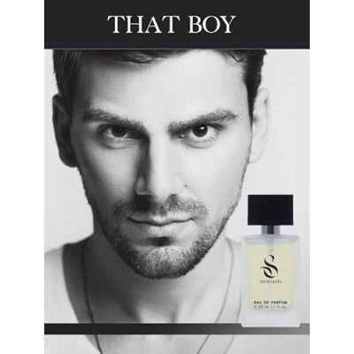 Image of THAT BOY by SANGADO, Perfume for Men, 8 10 hours long Lasting, Luxury, Amber Spicy, Fine French Essences, Refined, Magnetic, 50 ml Spray