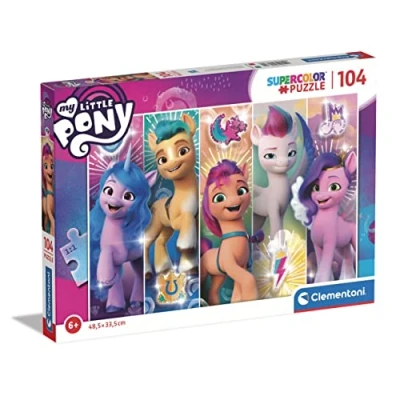 Image of Clementoni 25732 Supercolor Puzzle My Little Pony 104 Pieces Jigsaw For Kids Age 6