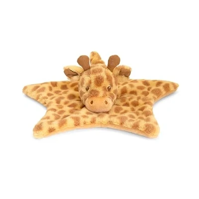 Image of Keeleco Baby Comfort Blanket Soft, Cuddly And Toddler Comforter 100% Recycled Materials Eco Friendly Plush Toy (Huggy Giraffe)