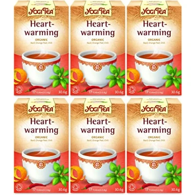 Image of (6 PACK) Yogi Tea Heartwarming 17 Bag 6 PACK BUNDLE