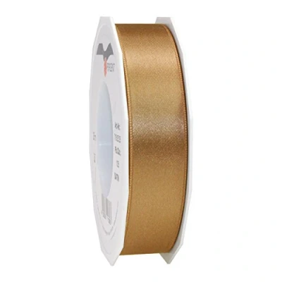 Image of Präsent Satin Ribbon Gold 25 mm Width, m Length