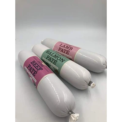 Image of J R Pet Products 3 x 200g Pure Variety Pate. Salmon, Lamb, Beef