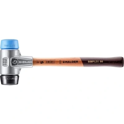 Image of Halder 3112050 &quot;Simplex&quot; TPE Soft/Rubber Soft Face Mallet, Multi Colour, 50 mm
