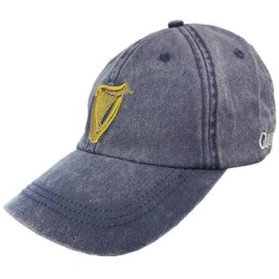 Image of Guinness Harp Washed Baseball Cap Denim