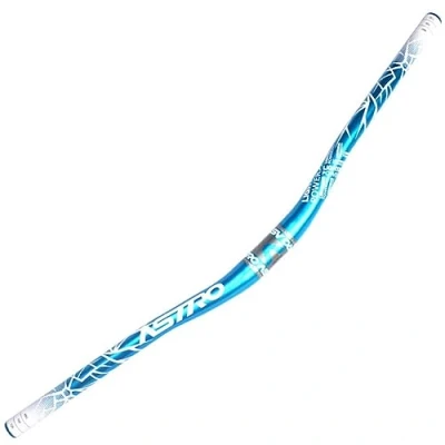 Image of Mountain Bike Bicycle Aluminum Riser Handlebar 31.8mm 720/780mm MTB Handle Bar For Downhill And Enduro Riding BMX DH XC AM FR Bars Rise 25mm (Color : Blauw, Size 780mm)