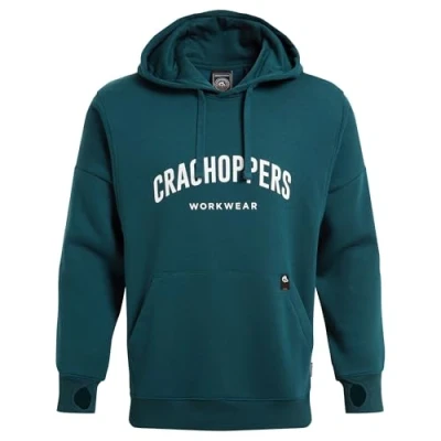 Image of Craghoppers Mens Workwear Oulston Hoodie Sweatshirt, Dark Aegean Blue, M EU