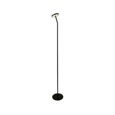 Image of Floor Lamp 9W 3000K Aluminium, Metal Sandy Black