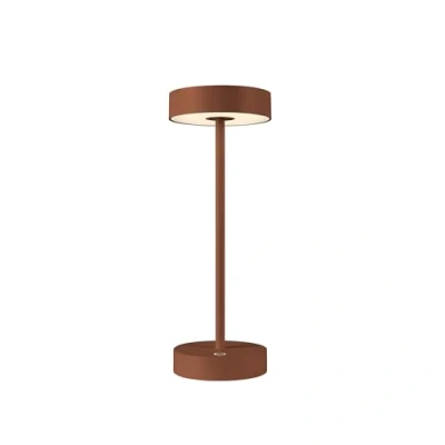 Image of SLV LED rechargeable lamp Vinolina, rust, CCT, aluminium, height 32.3 cm