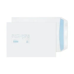 Image of Blake Purely Environmental C5 229 x 162 mm 100 gsm Evolve Recycled Pocket Self Seal Window Envelopes (RD7084) White Pack of 500