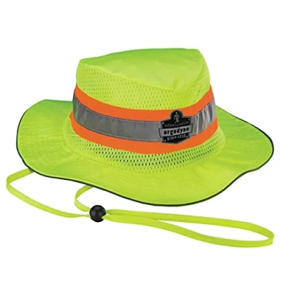 Image of Ergodyne GloWear 8935 High Visibility Ranger Hat, XX Large/3X Large, Lime