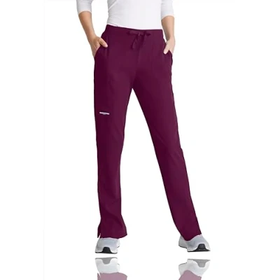 Image of BARCO Skechers SKP538 Women&#039;s Charge 4 Pocket Straight Taper Scrub Pant Red Medium