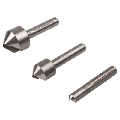 Image of wolfcraft Tool Steel Countersink Set 3 Pcs., Round Shank I 2504000