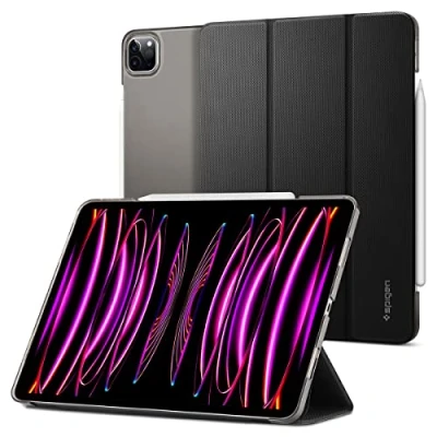 Image of Spigen Liquid Air Folio Case Compatible with iPad Pro 11 inch (2022) and (2021) Black