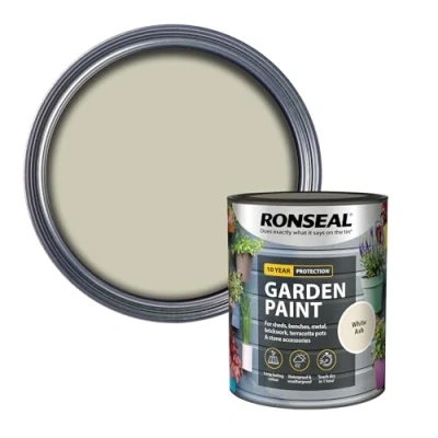 Image of Ronseal Garden Paint White Ash 750ml