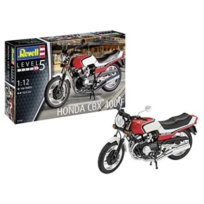 Image of Revell GmbH 07939 Honda CBX 400 F Plastic Model Kit, White, 1:12