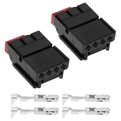 Image of the Lord of Tools 2Pcs Rear Tail Light Connector with Terminal 7N0972704 Compatible VW Audi Seat Lamp Plug