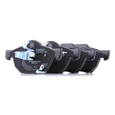 Image of 45022SEAE01, 45022SEAEZ1 Brake pad set BOSCH 0 986 494 135 Low Metallic with acoustic wear warning piston clip, anti squeak plate