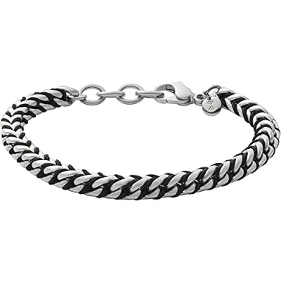 Image of Skagen Bracelet for Men Hulsten, Length: 18.5 21 cm, Width: 6 mm, Height: mm Silver Stainless Steel Bracelet, SKJM0170040