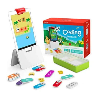 Image of Osmo Coding Starter Kit for Fire Tablet 3 Educational Learning Games Ages 5 10+ Learn to Code, Basics &amp; Puzzles STEM Toy (Osmo Base Included)