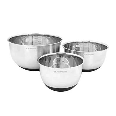Image of Blackmoor Stainless Steel Anti Skid Mixing Bowls