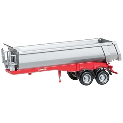Image of herpa 076036 002 Carnehl Round Body Trailer 2nd Vehicle, red