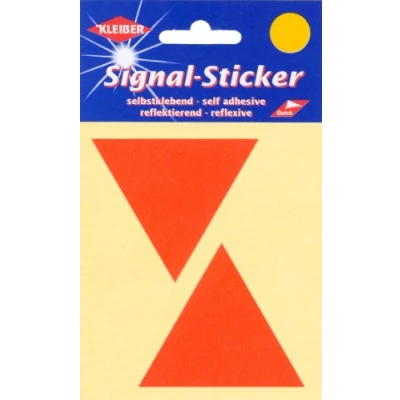 Image of Kleiber Large Triangle Reflective Stickers, Orange