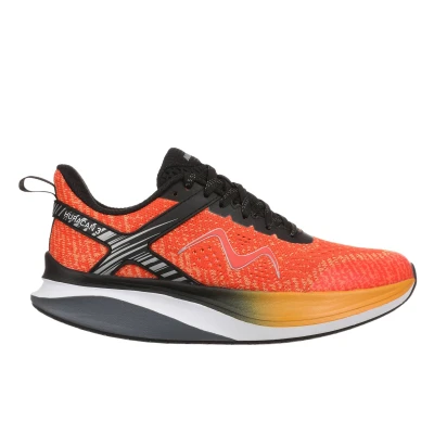 Image of MBT HURACAN 3 LACE UP Women&#039;s running shoes color:ORANGE RED size:37