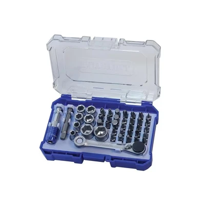 Image of Screwdriver Bit &amp; Socket Set, 42 Piece