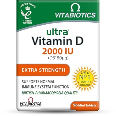 Image of Vitamin D Tablets 2000iu, Vitabiotics Ultra