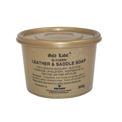 Image of Gold Label Unisex&#039;s Herbal Health Glycerin Leather And Saddle Soap, Clear, 500 g