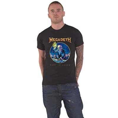 Image of Megadeth T Shirt Rust in Peace Anniversary Band Logo Official Unisex Black M