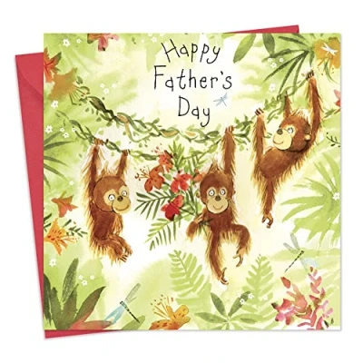 Image of Twizler Father&#039;s Day Card Monkeys Fathers from Daughter Father Son