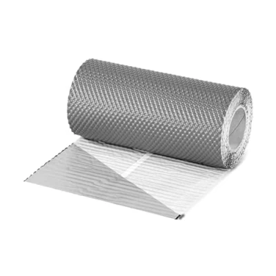 Image of CROMAR Lead Free Plus Flashing High Performance Self Adhesive Aluminum Alternative for Roll Roofing Grey 450mm x 5m