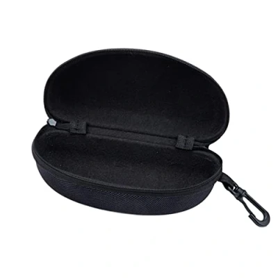 Image of Eyeglasses Case Hard Shell Portable Glasses Box Zipper Eyeglass Holder