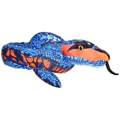 Image of Wild Republic 23524 Blue Orange Plush Snake 54
