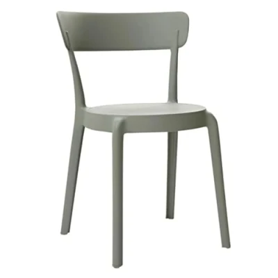 Image of Bolero Mila Café Chairs Moss Grey (2 pack)
