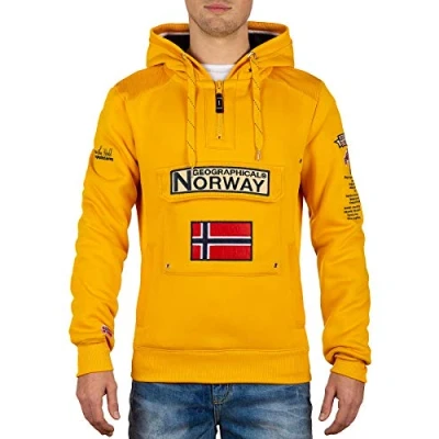 Image of Geographical Norway Men&#039;s Pullover Mustarde Yellow M