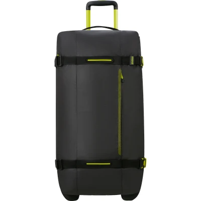 Image of American Tourister Urban Track Duffle with wheels Black/Lime