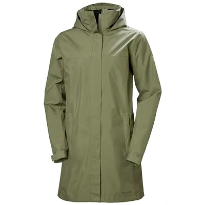 Image of Helly Hansen Womens W Aden Long Coat, Green, 5XL