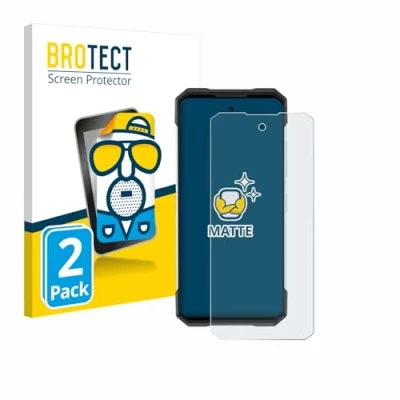 Image of brotect Screen Protector Anti Glare compatible with Doogee S200 (2 Pack) Matte, Fingerprint Protection Film